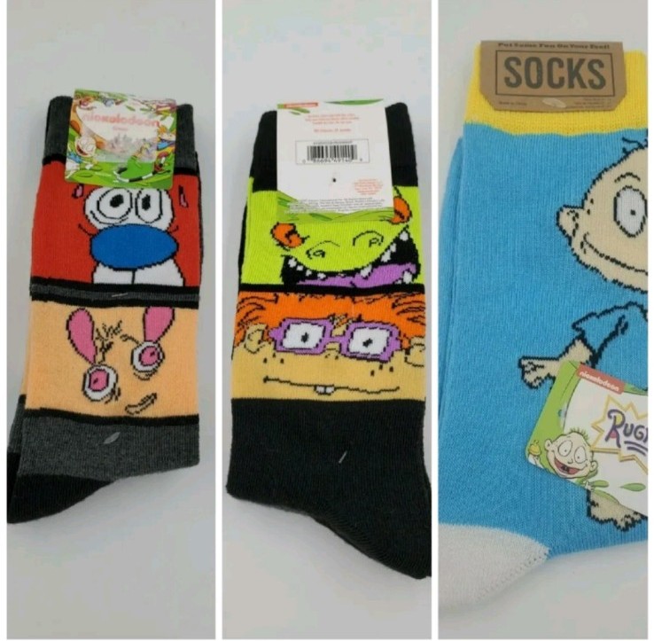 3 Pair Nickelodeon Rugrats Socks WR7135 3 Pair Nickelodeon Rugrats Socks WR7135