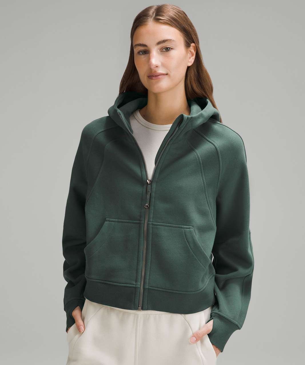 Lululemon Scuba Oversized Full Zip Hoodie - Legacy Green