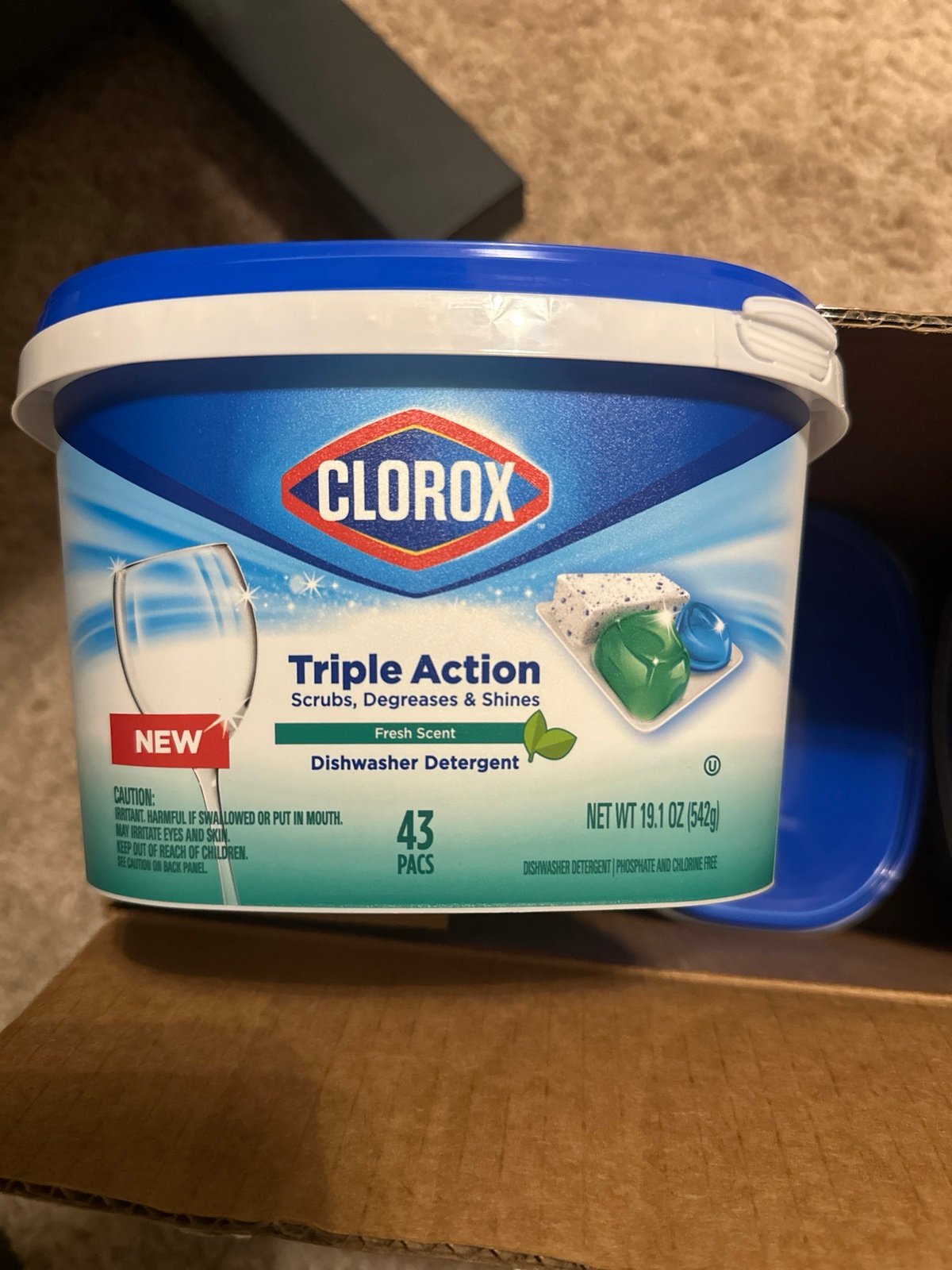 Clorox Triple Action Dishwasher Detergent 6 pack