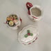 FITZ AND FLOYD SUGAR CREAMER trinket box HOLIDAY TOYS 1994 CHRISTMAS SET RARE