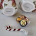 FITZ AND FLOYD SUGAR CREAMER trinket box HOLIDAY TOYS 1994 CHRISTMAS SET RARE