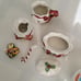 FITZ AND FLOYD SUGAR CREAMER trinket box HOLIDAY TOYS 1994 CHRISTMAS SET RARE