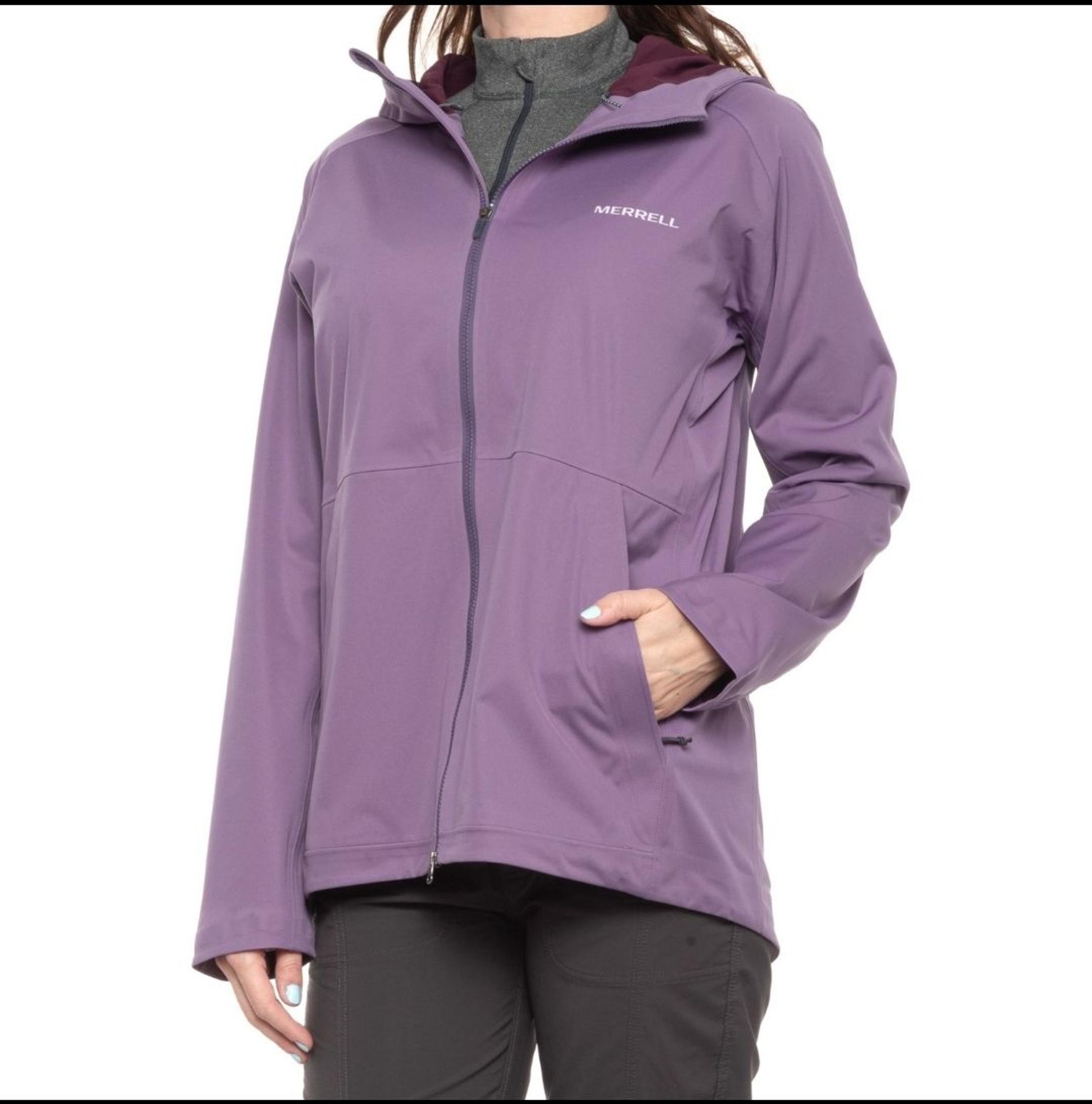 Merrell Women's Whisper Rain Jacket in Nightfall size M