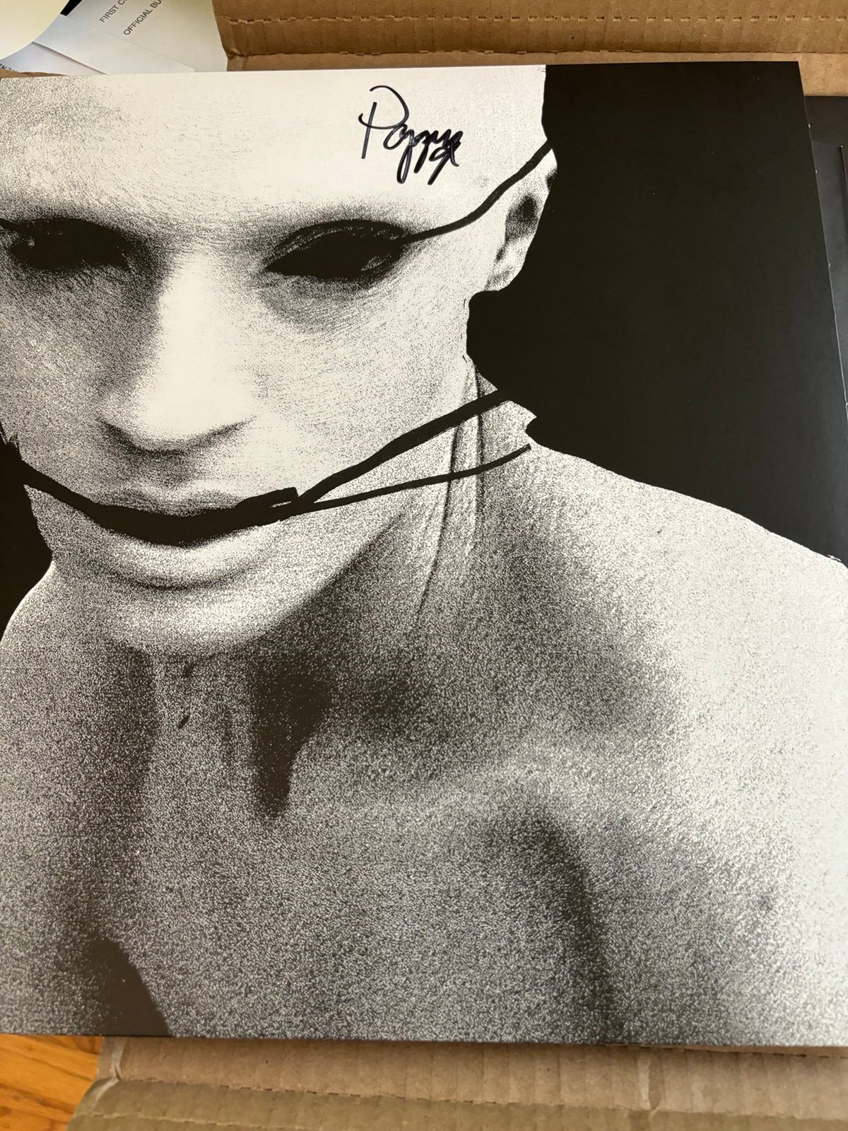 I Disagree (More) Signed Red/Bone/Splatter Autographed By Poppy 2XLP