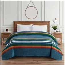 PENDLETON Sherpa Fleece Blanket Queen, MANTA Multi Color Comforter, NWT