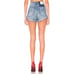 One Teaspoon Bandits High Waist Short Blue Society Cut-off Jean Shorts Size 24