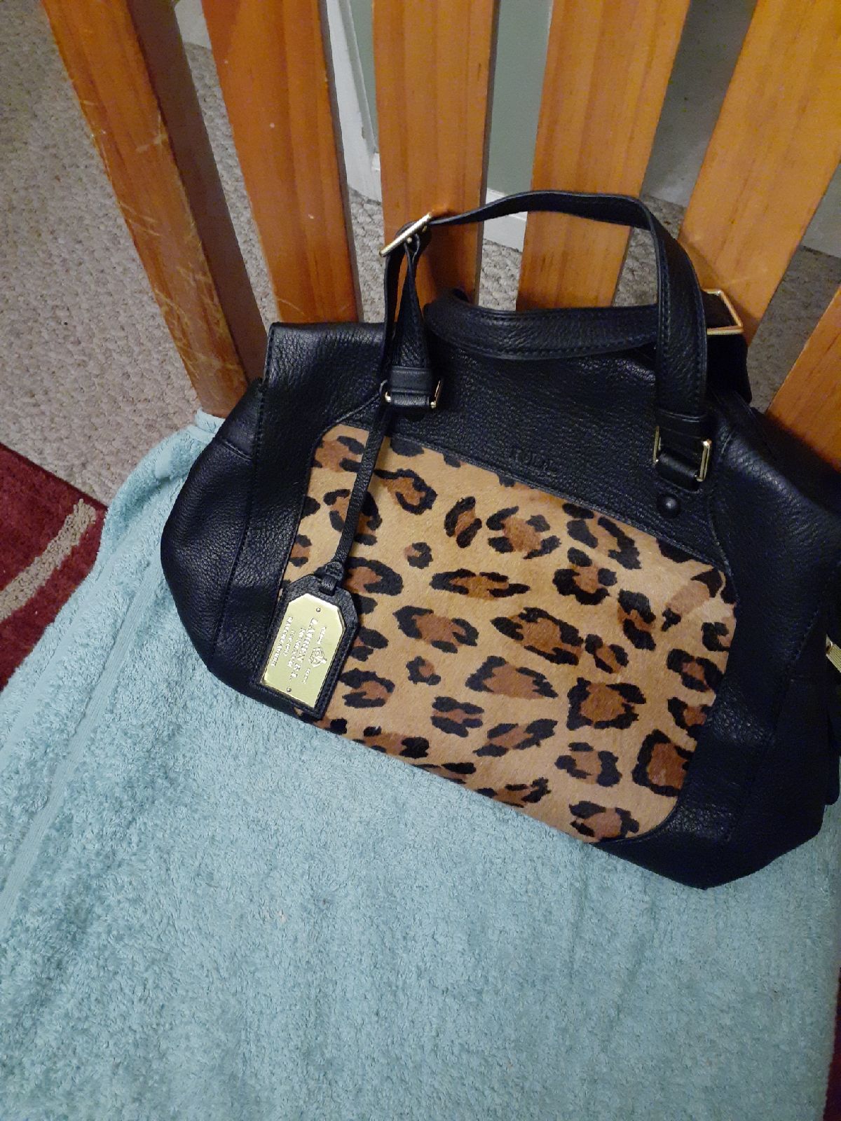 Ralph Lauren animal prints and leather t