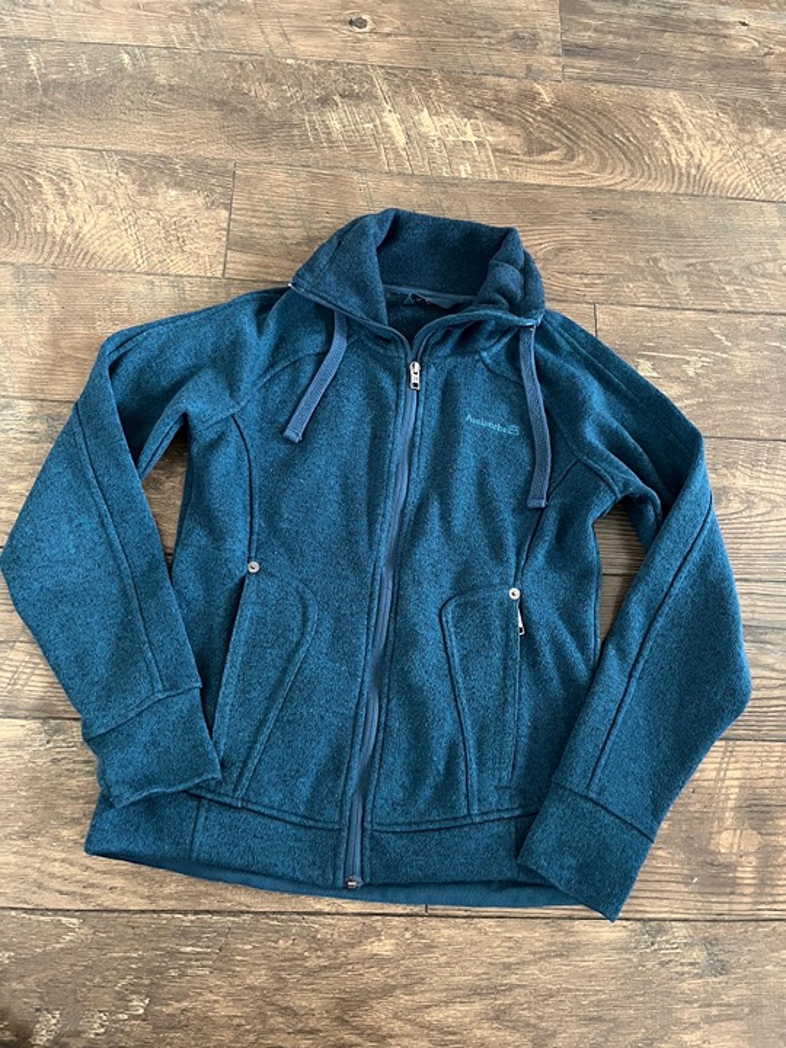 Avalanche Women's Full Zip Fleece Jacket Moroccan Blue Size M Medium Pockets