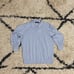 Lauren Ralph Lauren Blue Modal Silk Collared Sweater