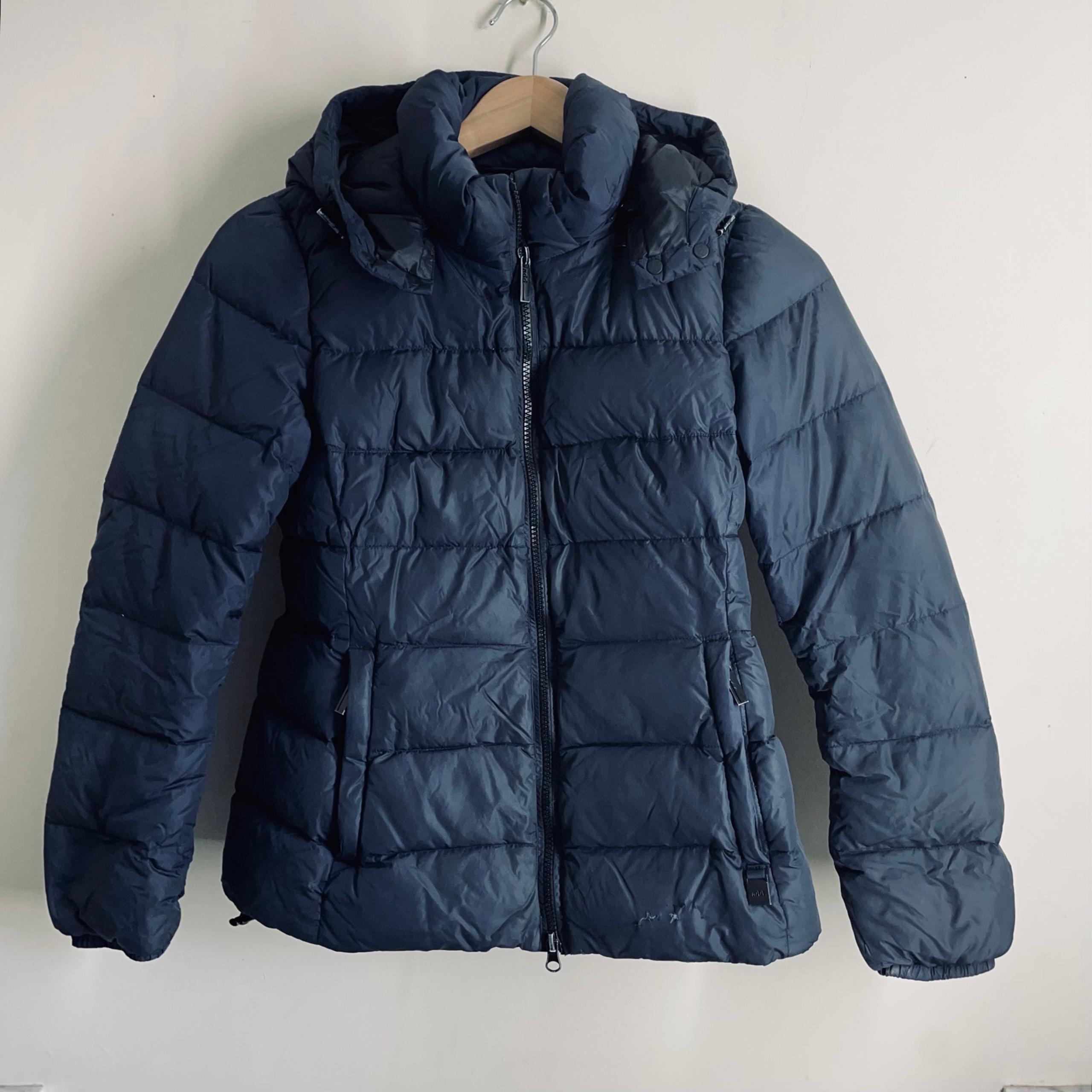 ADD Down Puffer Coat Navy Blue size 0
