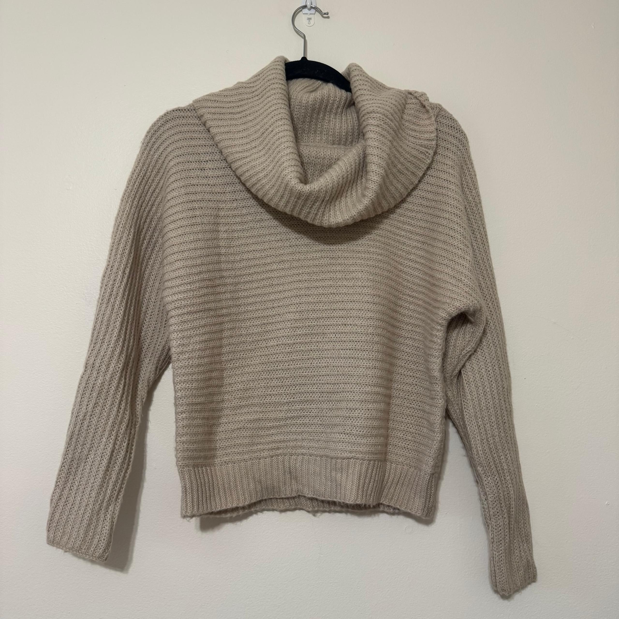 Poof Cowl Neck Sweater