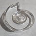 Vintage Val St Lambert De Sores Signed Crystal Snail Figurine.