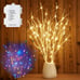 Lighted Birch Branches with 70 Multicolor LED Fairy Lights 18in Battery Operated
