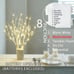 Lighted Birch Branches with 70 Multicolor LED Fairy Lights 18in Battery Operated
