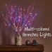 Lighted Birch Branches with 70 Multicolor LED Fairy Lights 18in Battery Operated