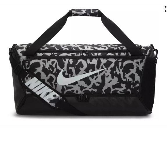 Nike Brasilia Printed Duffel Bag (Medium, 60L) Color: Mdnt Nvy/Mdnt Nvy/Pl Vnla