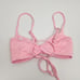 L*Space Ringo Bikini Top in Pink Size D NWT