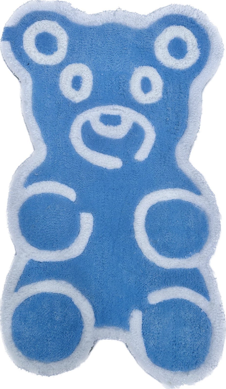 Cotton Candy Blue Gummy Bear Rug