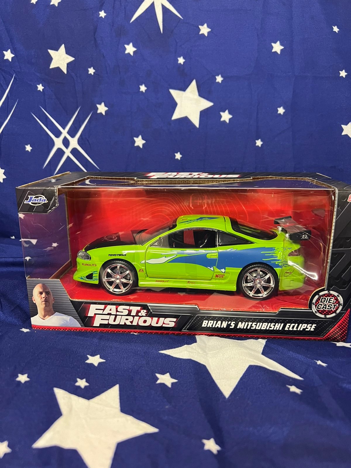 Jada Toys Fast And The Furious 1:24 Mitsubishi Eclipse Car - 97603 Paul Walker