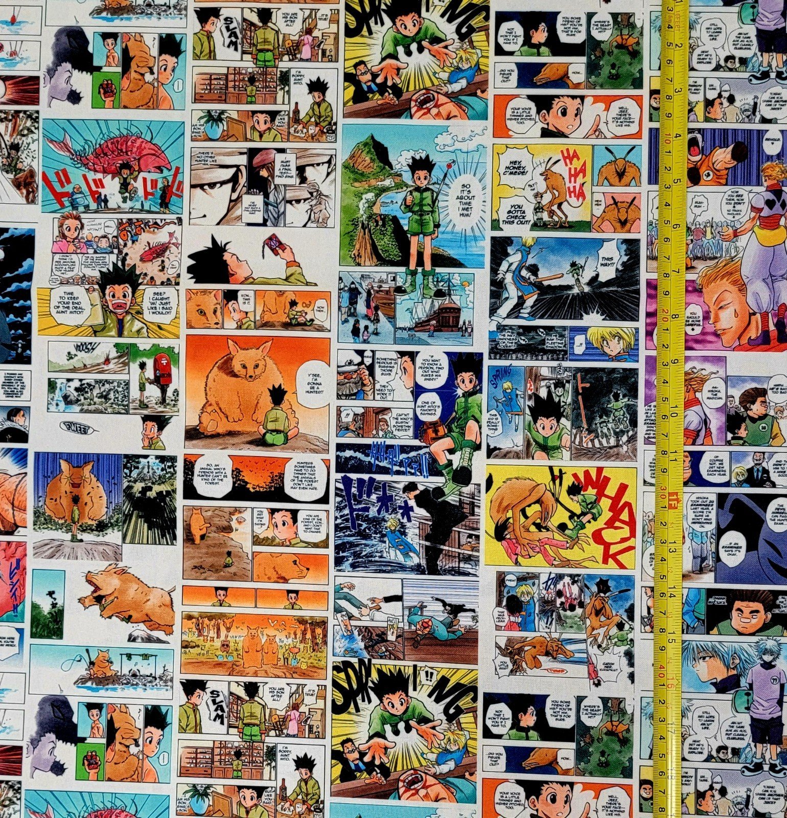 HUNTER X HUNTER ANIME COLOR MANGA FABRIC 1 YARD
