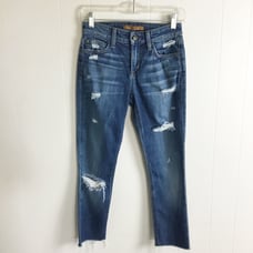 Joe’s Distressed Jeans Cropped Pants Size 24 The Skinny