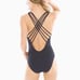 NWT Bleu Rod Beattie Don't Mesh With Me Strappy V-Neck One Piece Swimsuit 14