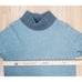 Tommy Bahama large cashmere blend knit short sleeve sweater gray mock neck
