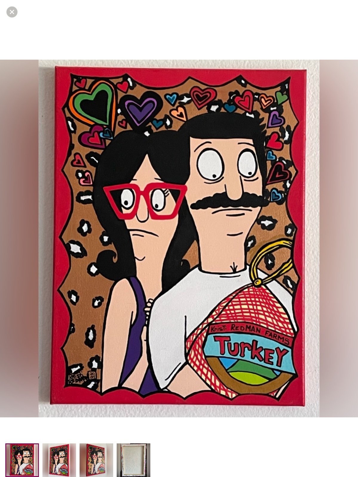 “How It Started” 2024 Acrylic On Canvas