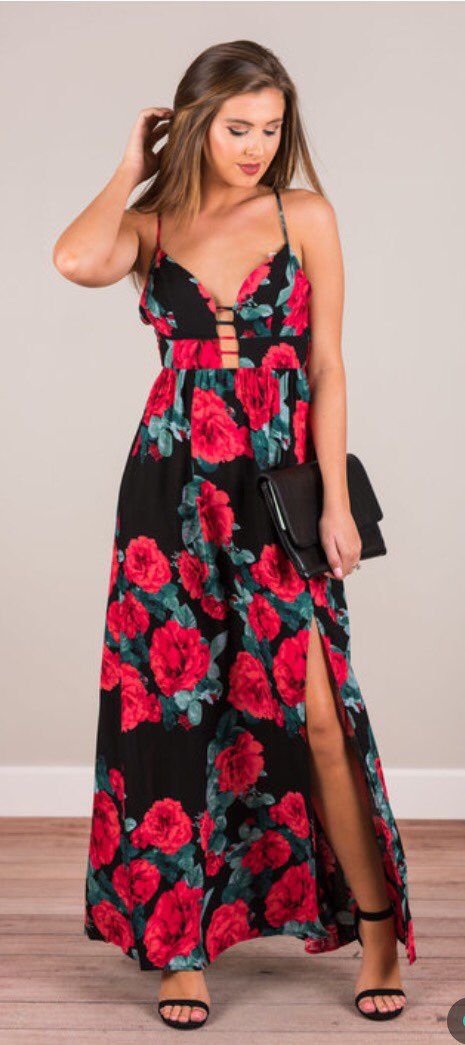 NEW Boutique Maxi Dress Size Large