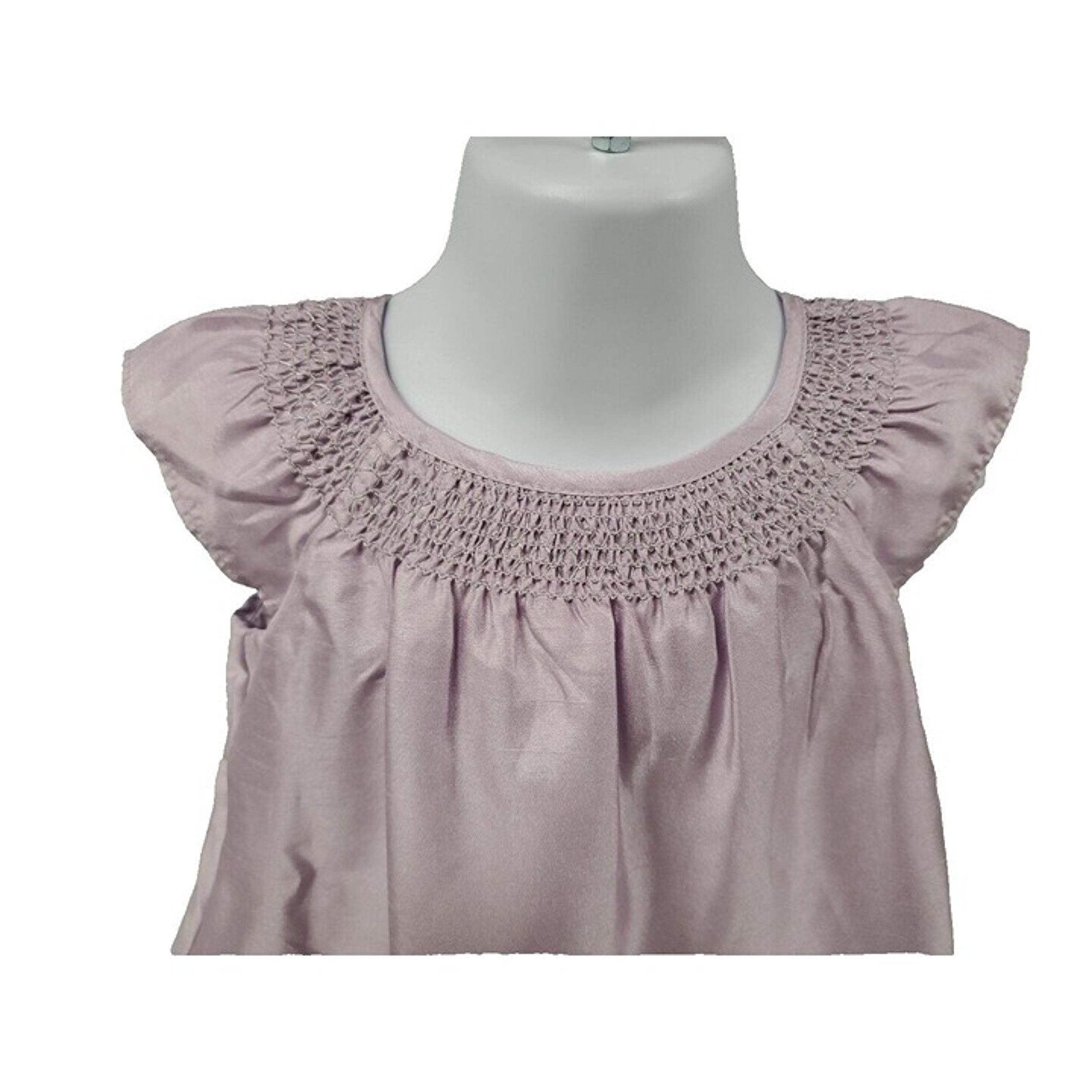 Baby Gap Toddler Girls Holiday Dress Purple Silver Smocking  Size 12-18 Months