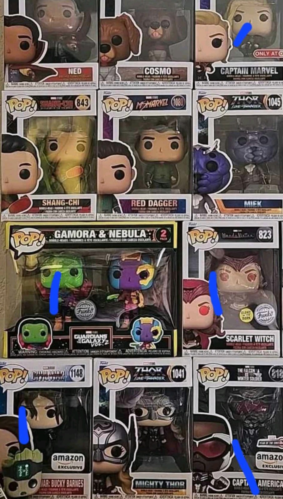 10 Marvel Funko Pops