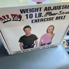All pro weight adjustable 10lb power stride exercise belt