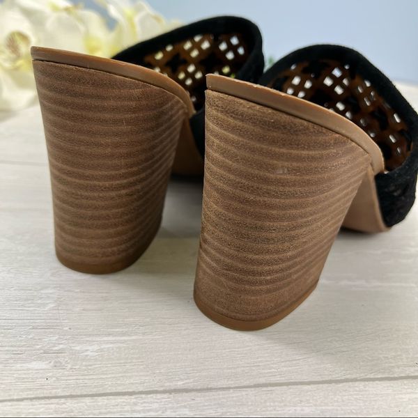 Sarto by Franco Sarto Joselle Suede Perforated sales Mule Heels