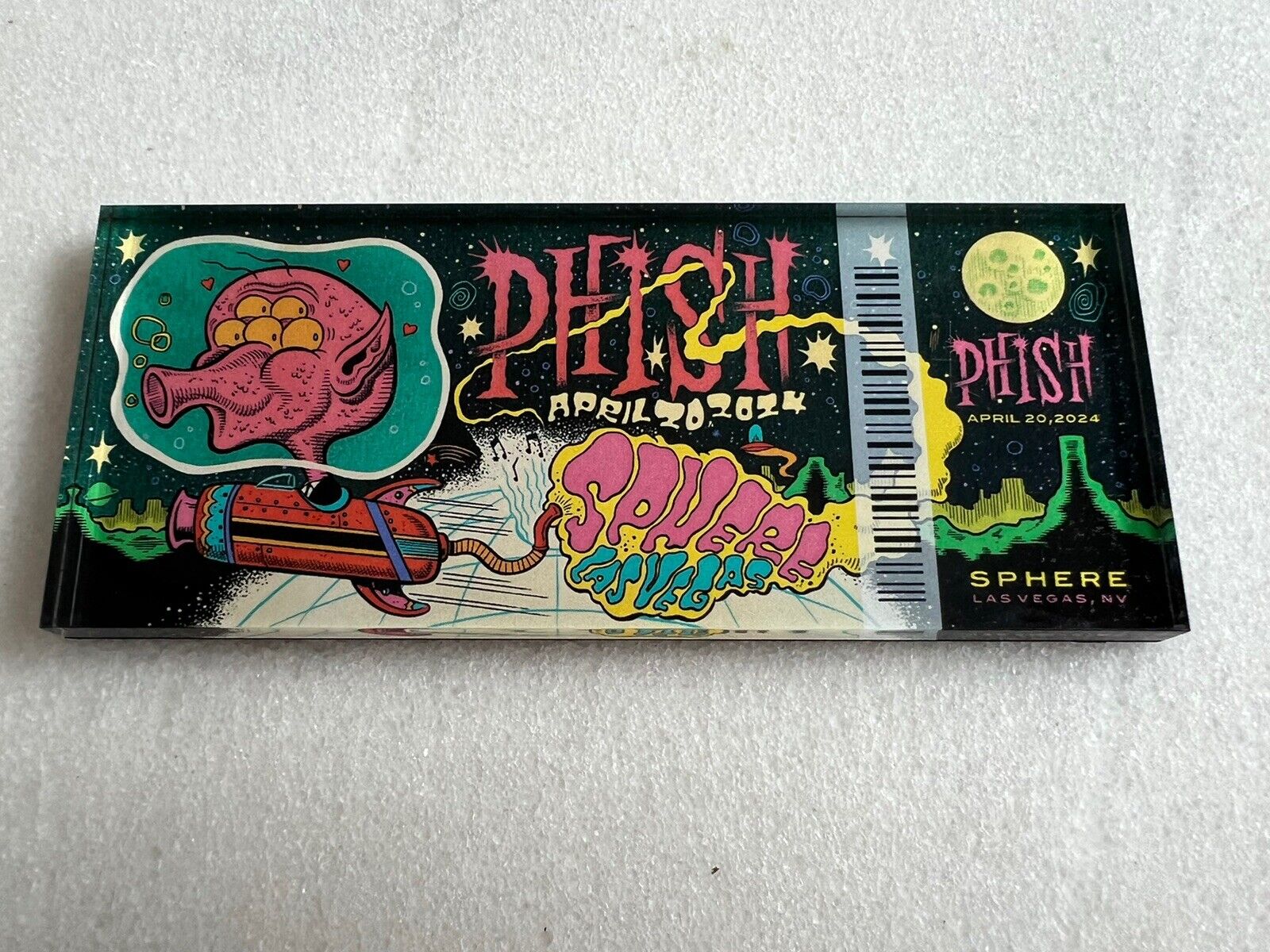 Phish The Sphere Traffic Concert Ticket Magnet Las Vegas 4/20/2024 Limited Rare