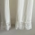 Vintage VANITY FAIR Full Dress SLIP Nylon SHEER Chiffon Floral LACE Sz 38 Ivory