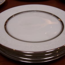 4 Bread & Butter Plates - White Echo by Oxford (Lenox)