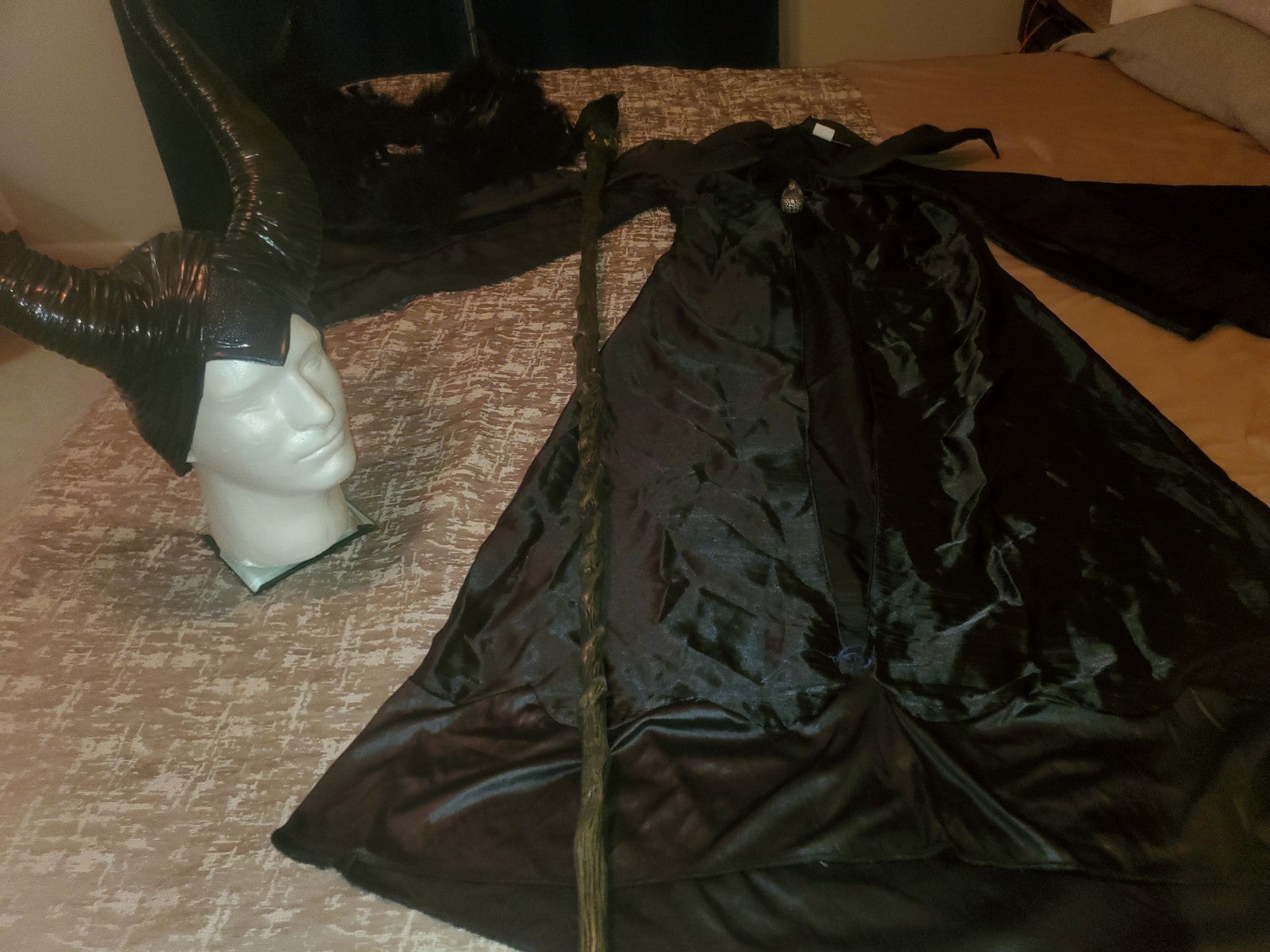Maleficent costume and accessories