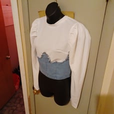 Women half crop shirt