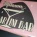 matini bar wall mirror pink black retro she shed club key holder