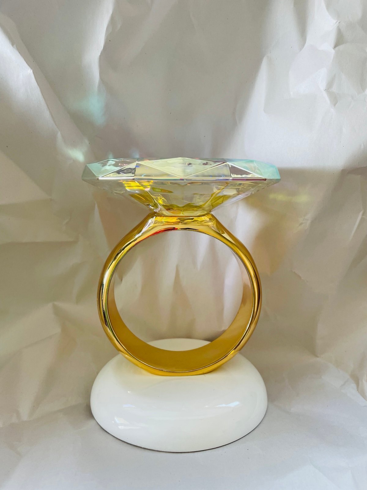 Bath & Body Works New Diamond Ring 3 Wick Candle Holder Price Is Firm