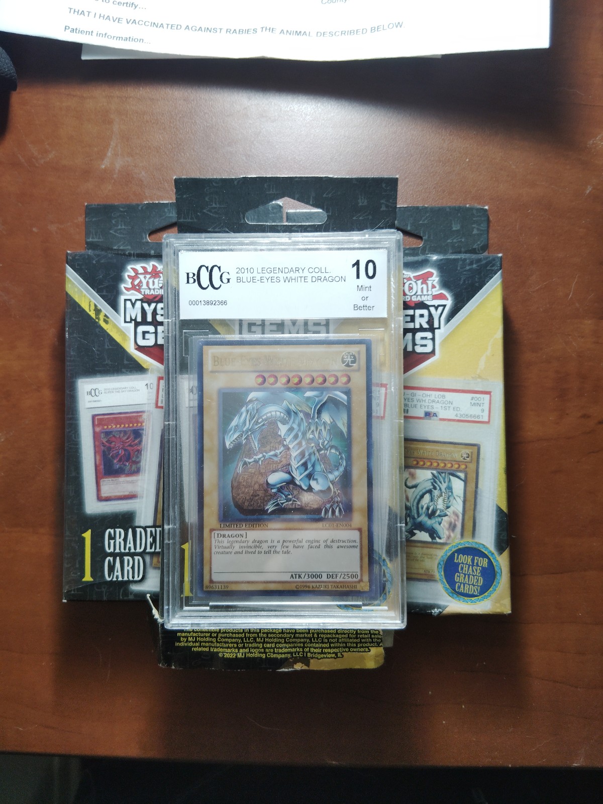 Yu-Gi-Oh!  trading card game mystery gems.