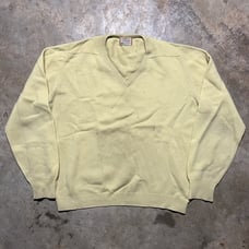 Vintage 60s McGregor Scotch & Water Yellow Wool Sweater