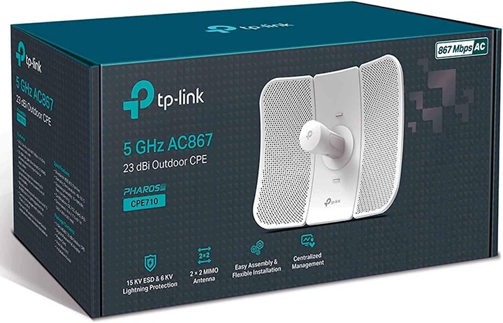 NEW TP-Link CPE710 | Long Range Gigabit Outdoor CPE for PtP and PtMP