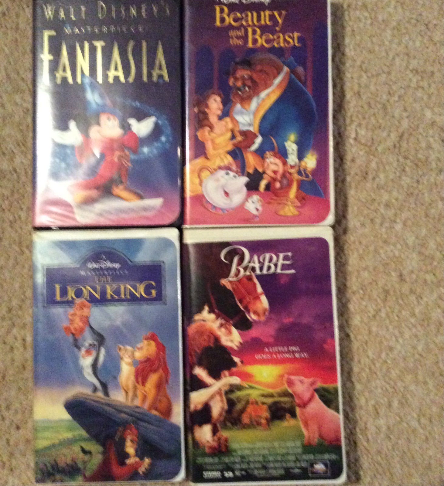 VHS DISNEY CHILDREN MOVIES