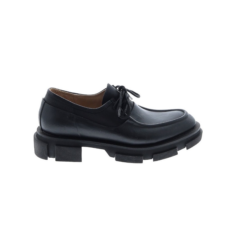 Both X Clergerie Black Clunky lug sole oxford laced shoes