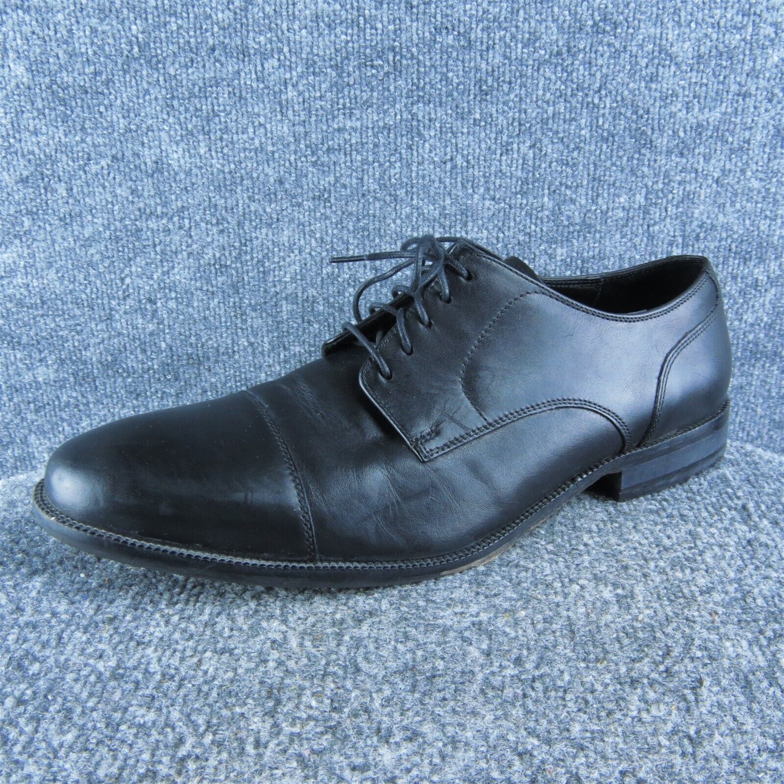 Cole Haan Men Derby Oxfords Shoes Size 11.5 Medium Black Leather Lace Up