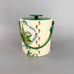 Vintage Ice Bucket With Flowers MCM Mid Century Spring Easter Barware Vinyl Rare