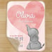Custom Elephant Baby Sherpa Blanket