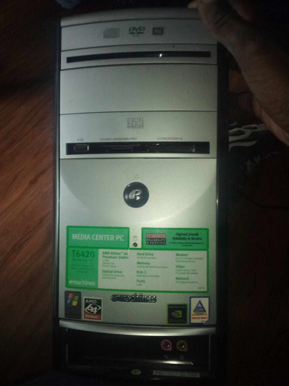 Monitor and modem