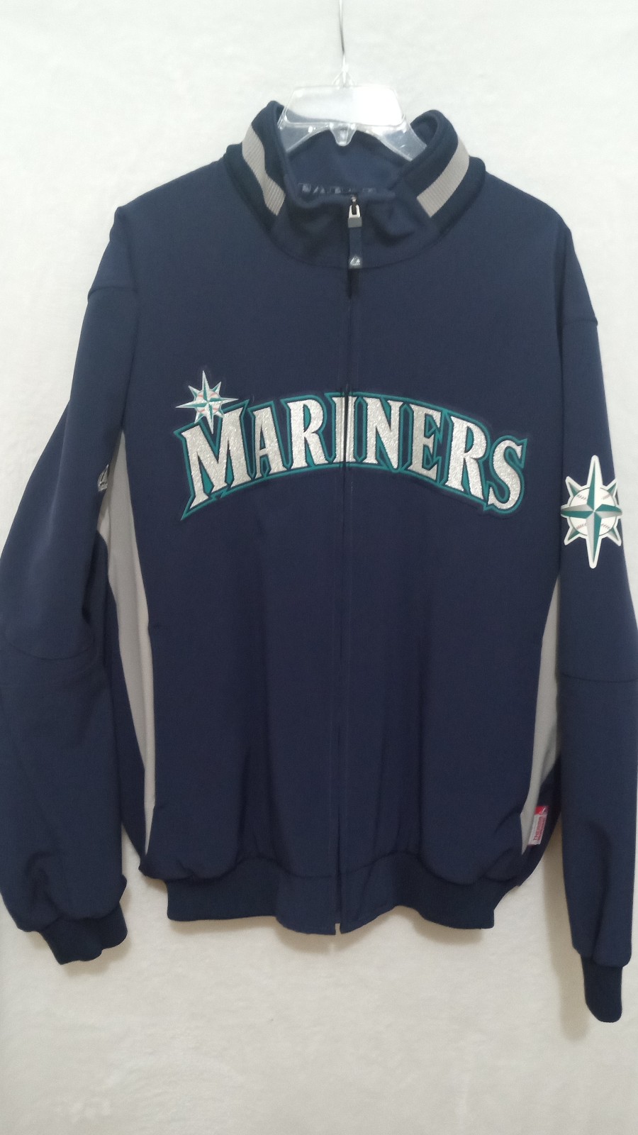 Seattle Mariners Full Zip Jacket Therma Base , Fleece Lined Size XL Majestic
